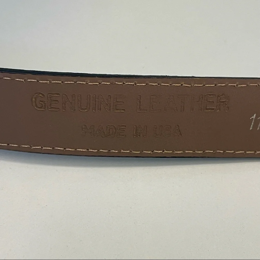 Carlisle Vintage Patchwork Leather Made in USA Belt Size S